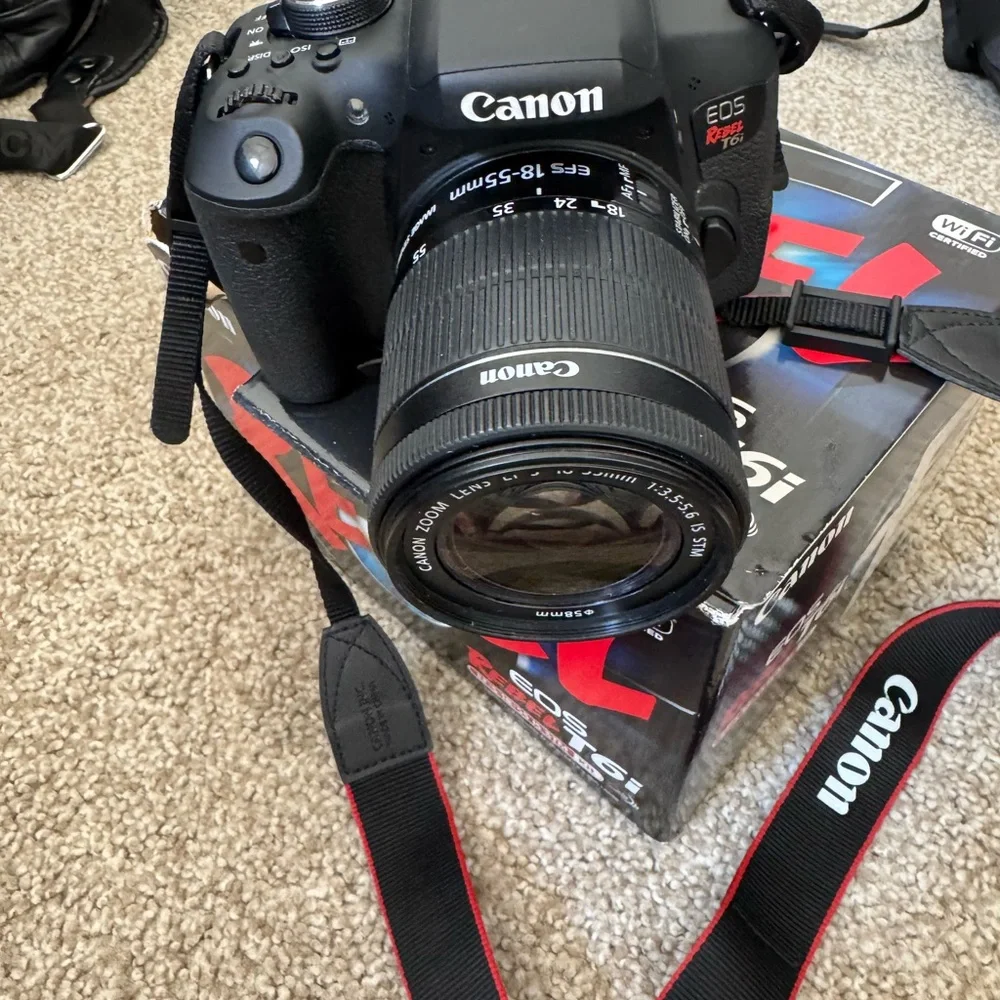 Canon EOS Rebel T6i Black DSLR Camera